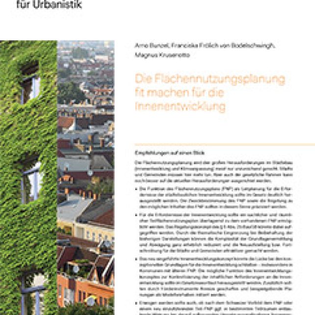 Die Flächennutzungsplanung fit machen für die Innenentwicklung