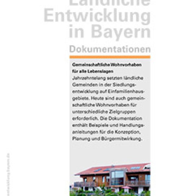 Gemeinschaftliche Wohnvorhaben für alle Lebenslagen